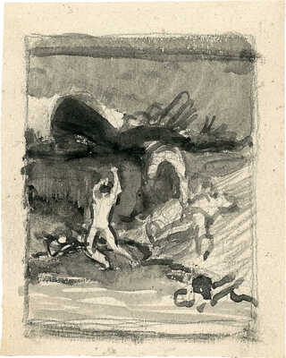 Замирайло Виктор Дмитриевич. Эскиз «Гибель Фауста» 